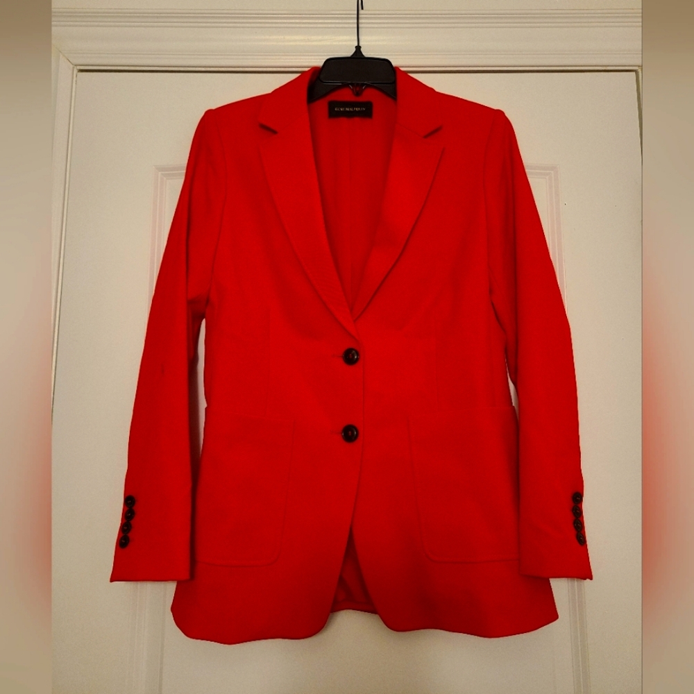 Kobi Halperin Red Blazer Jacket Womens Size Small